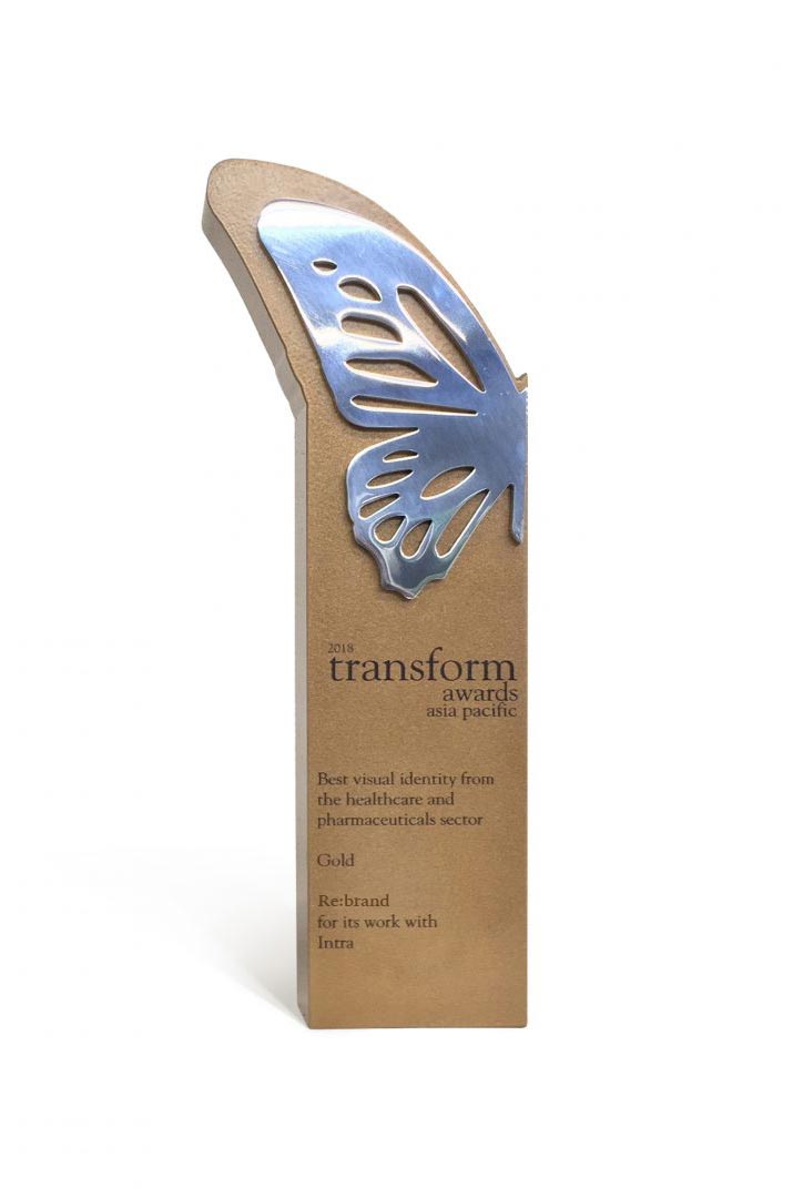 Rebrand Transform Gold Award 2019