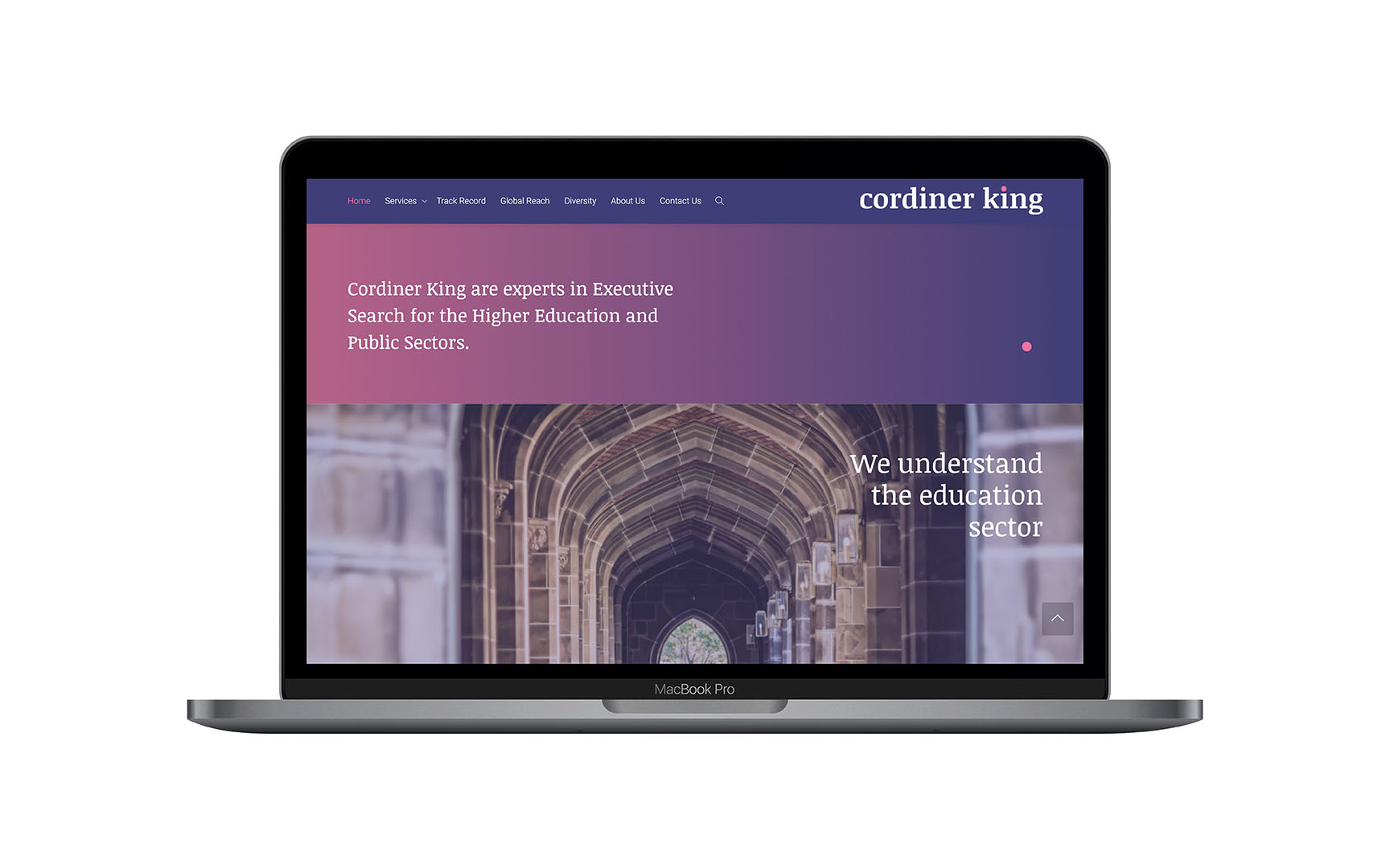 Cordiner King - Website page design