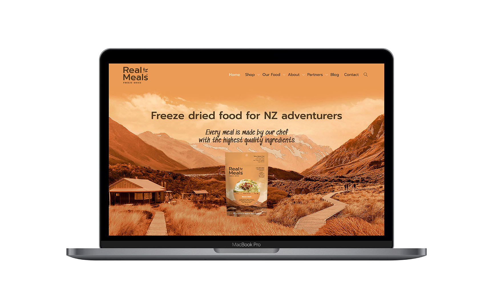 Website Design Main - Real Meals