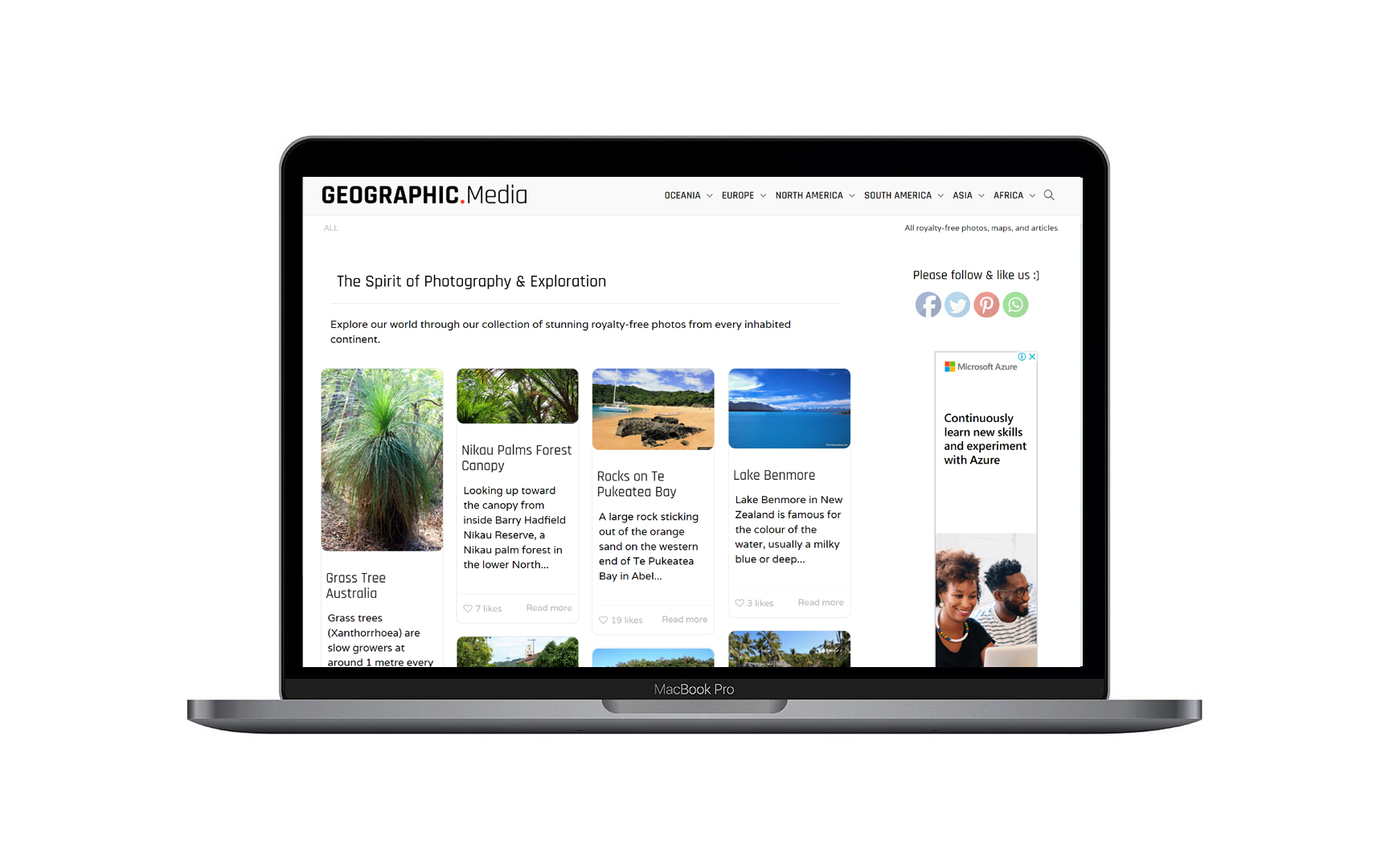 Geographic Media website