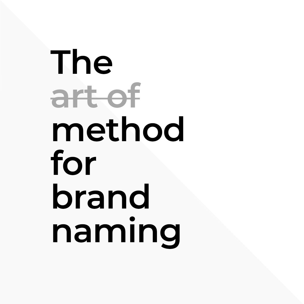 The method for brand naming