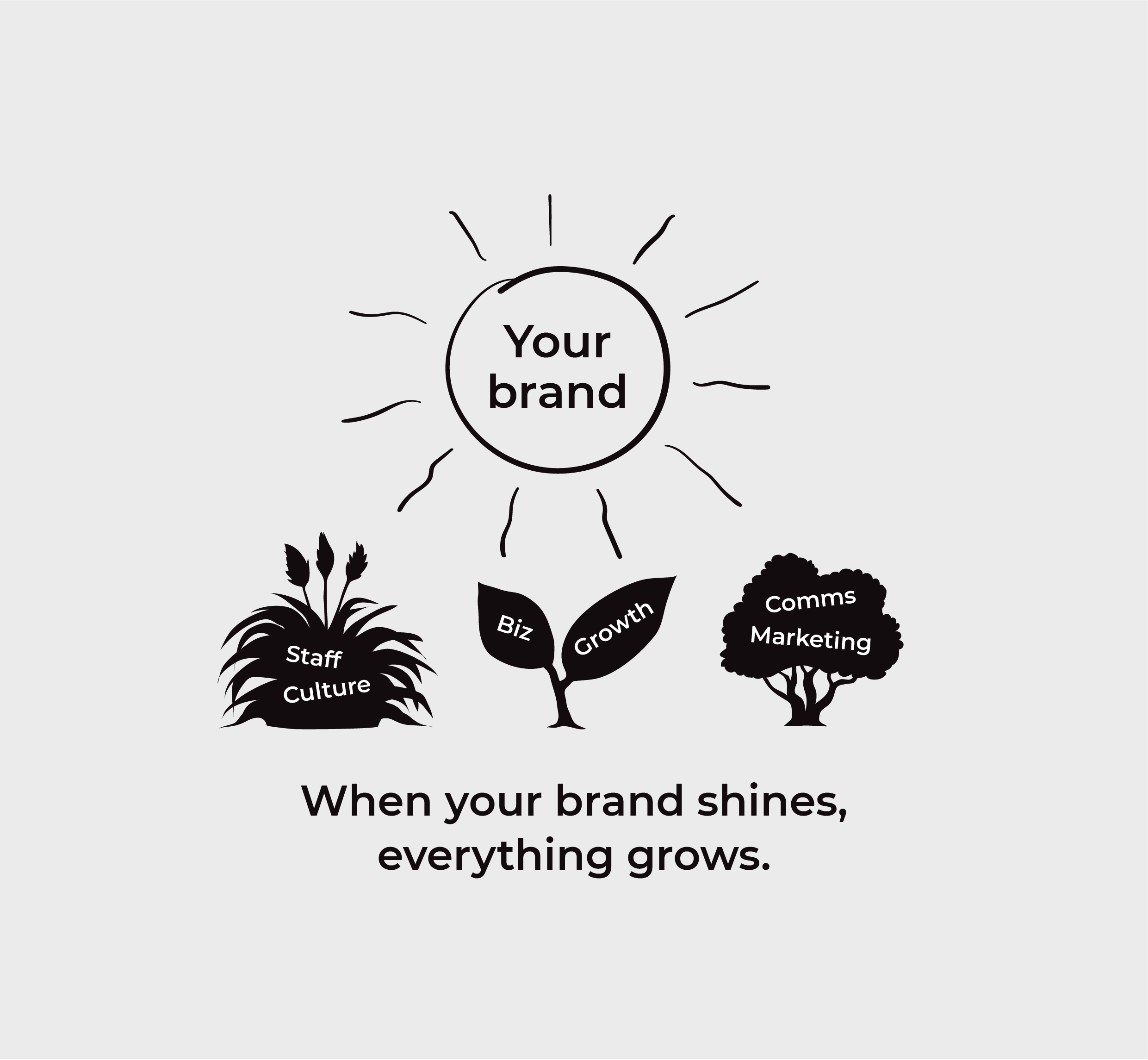 Rebrand brand roll-out illustration