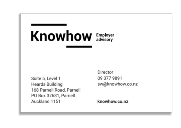 Know How Business card