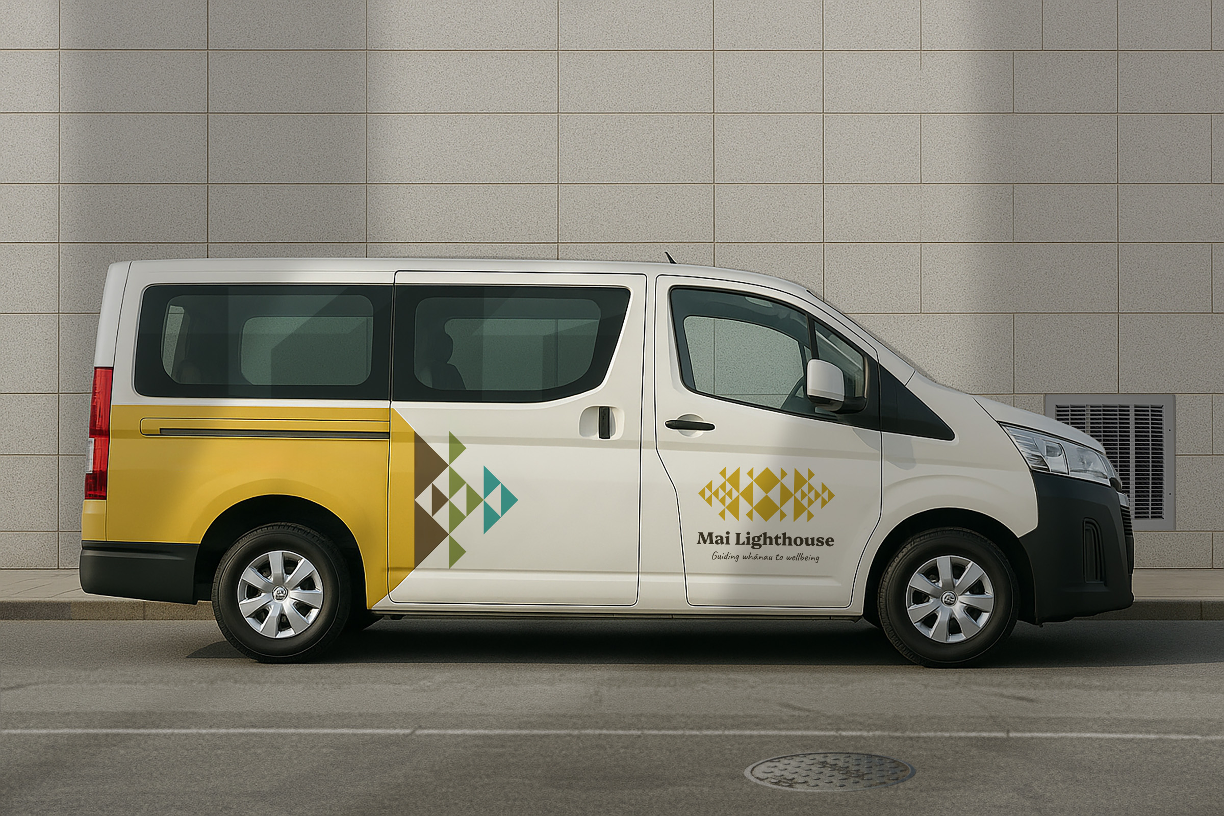MAI branding on a van
